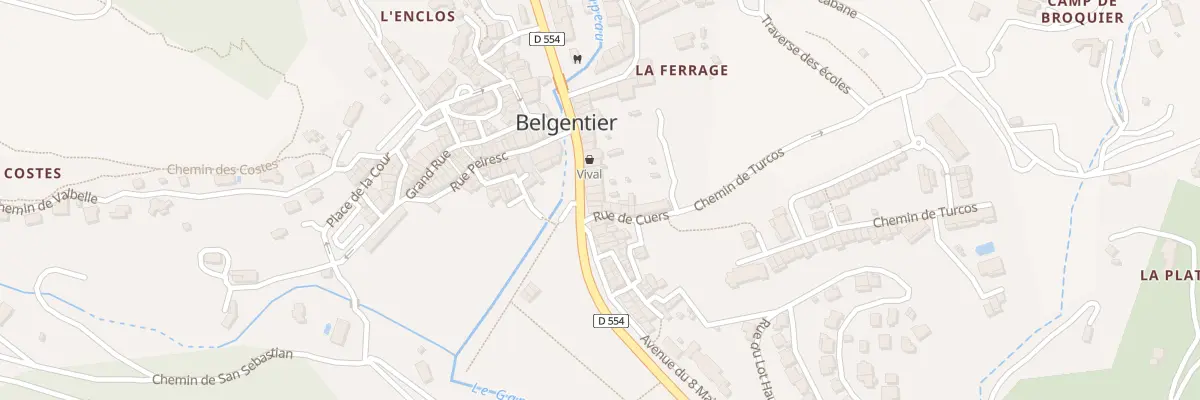 Plan du 18 Rue de la Republique à Belgentier