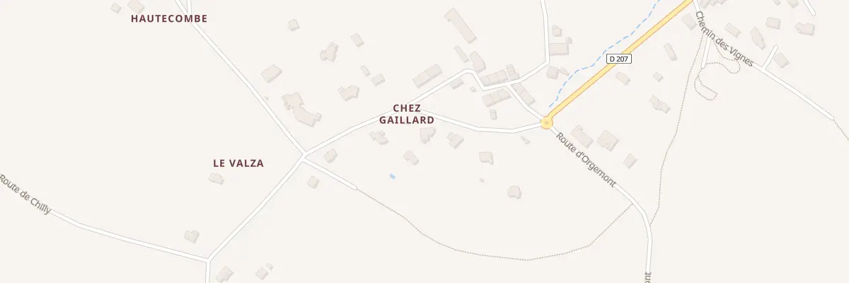 Plan du 155 Rte de Chez Gaillard à Mésigny