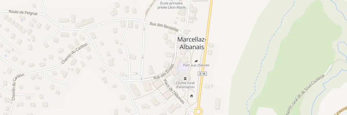 Plan de Marcellaz Village à Marcellaz-Albanais