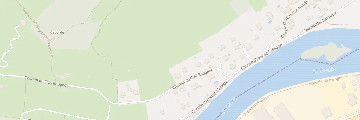 Plan du 12 Che de Cras Rougeot à Besançon
