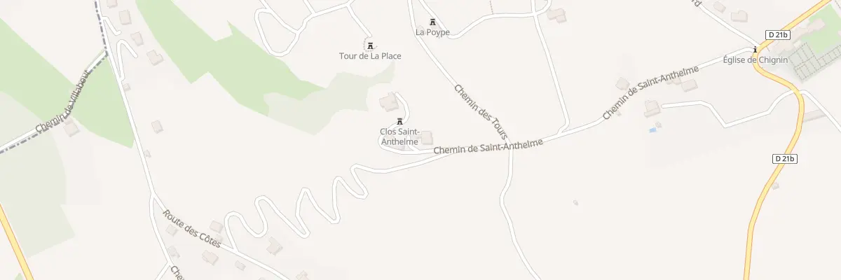 Plan du 414 Che de Saint-anthelme à Chignin