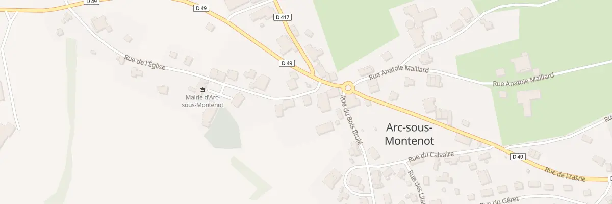 Plan du 5 Rue de l’Eglise à Arc-sous-Montenot