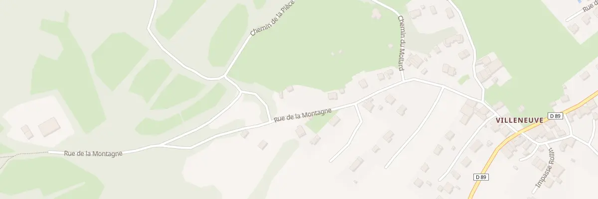 Plan du 434 Rue de la Montagne à Crozet