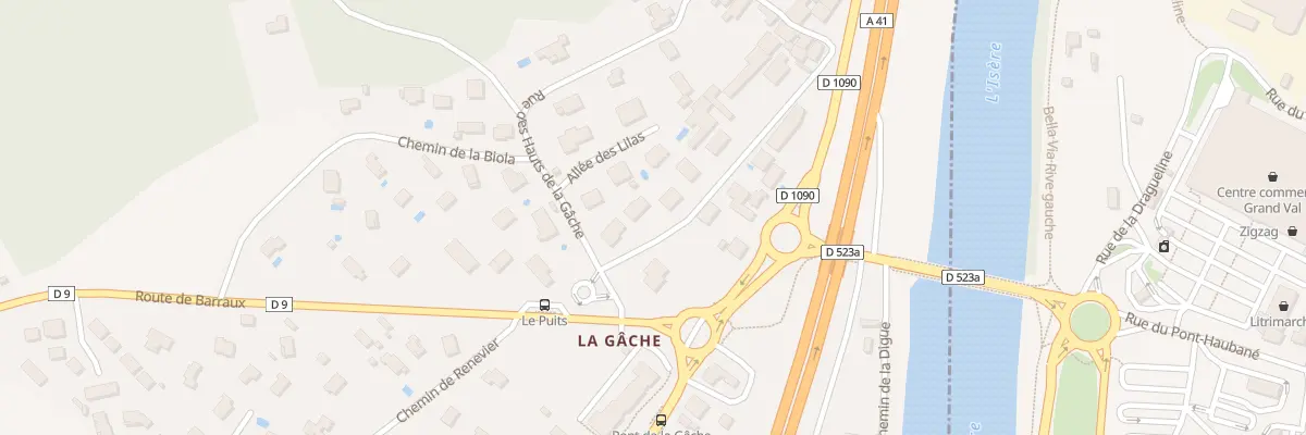 Plan du 55 Rue du Bac à Barraux