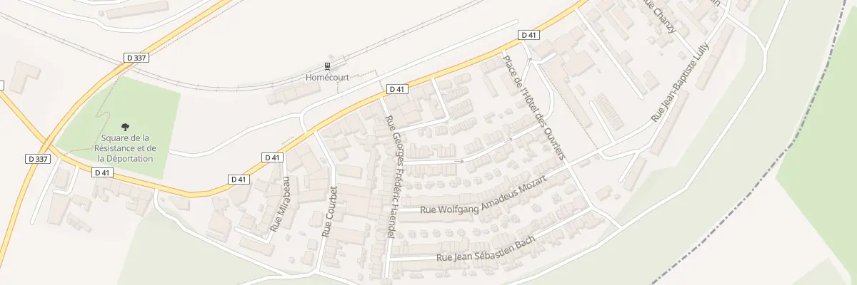 Plan du 38 Rue Jean Philippe Rameau à Homécourt