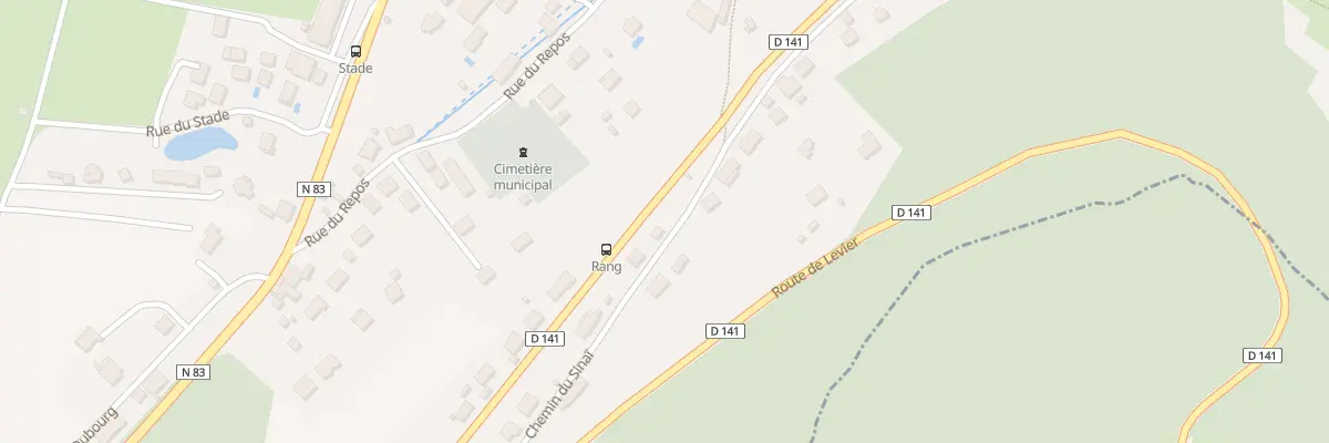 Plan du 2A Rue du Mont Sinai à Beure
