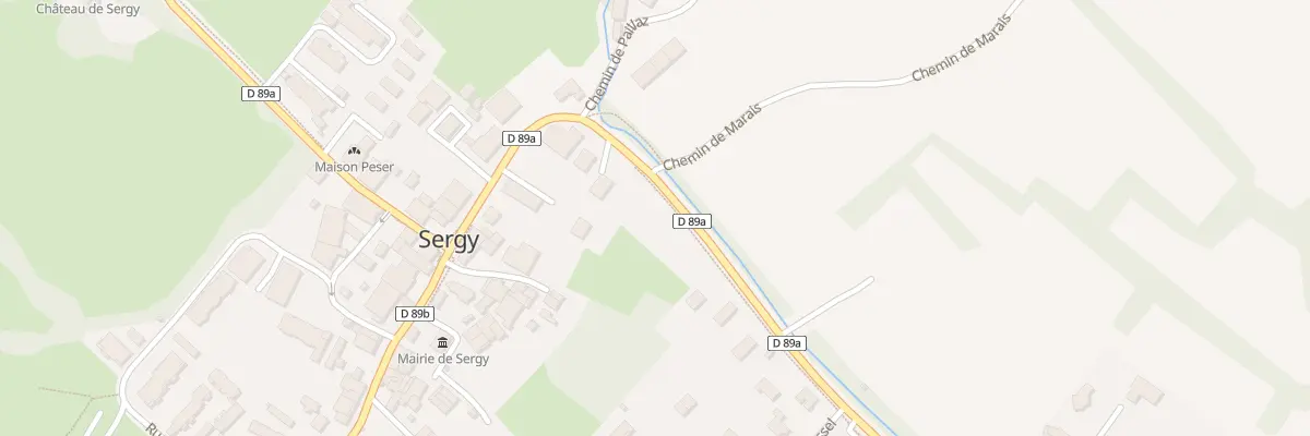 Plan du 250 Av du Jura à Sergy