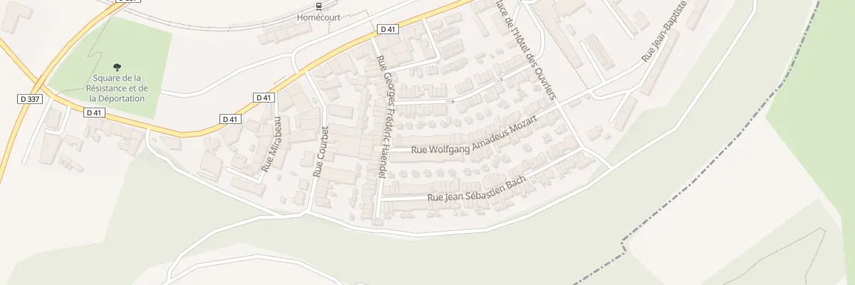 Plan du 60 Rue Wolfgang Amadeus Mozart à Homécourt