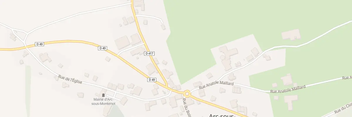Plan du 10 Rue de Villeneuve à Arc-sous-Montenot
