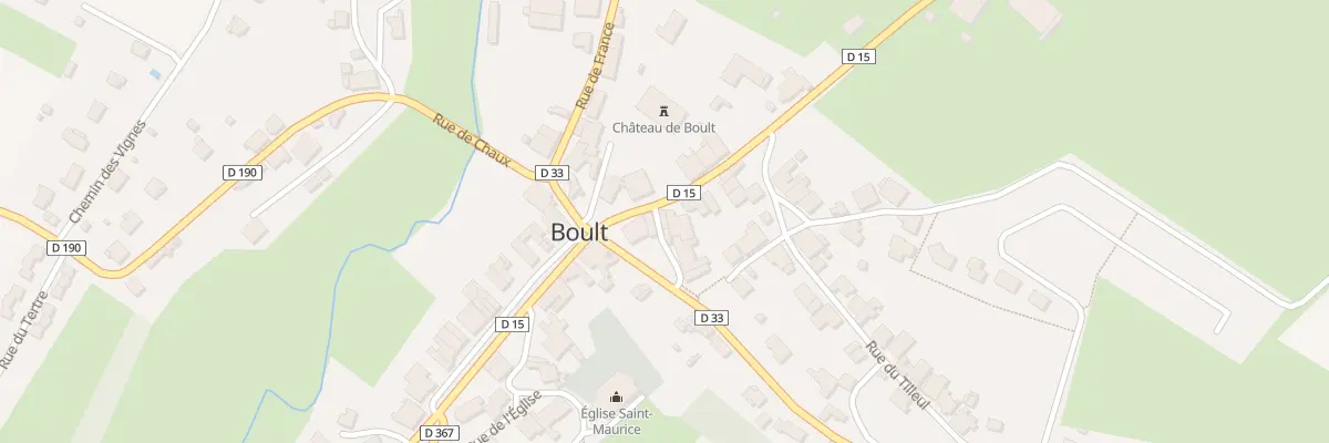 Plan du 5 Rue du Chateau à Boult