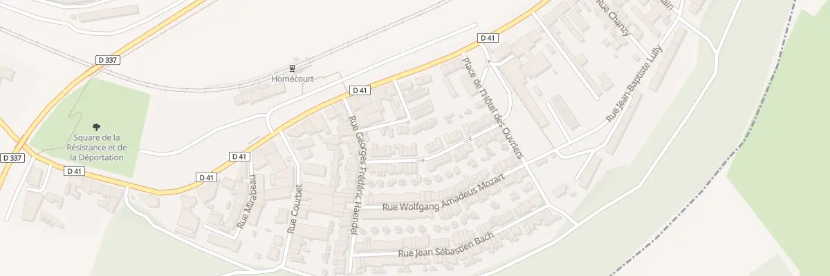 Plan du 30 Rue Jean Philippe Rameau à Homécourt