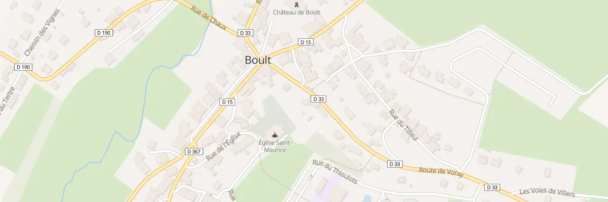 Plan du 1 Rte de Voray à Boult