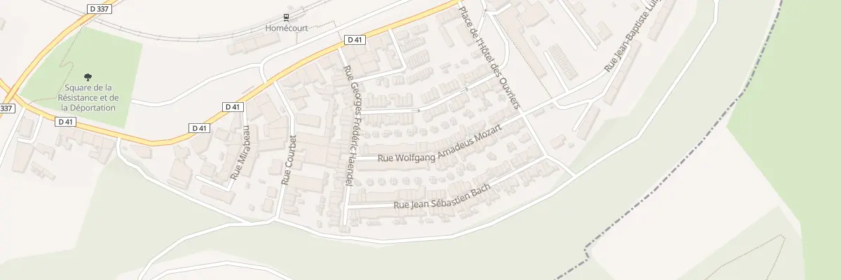 Plan du 65 Rue Wolfgang Amadeus Mozart à Homécourt