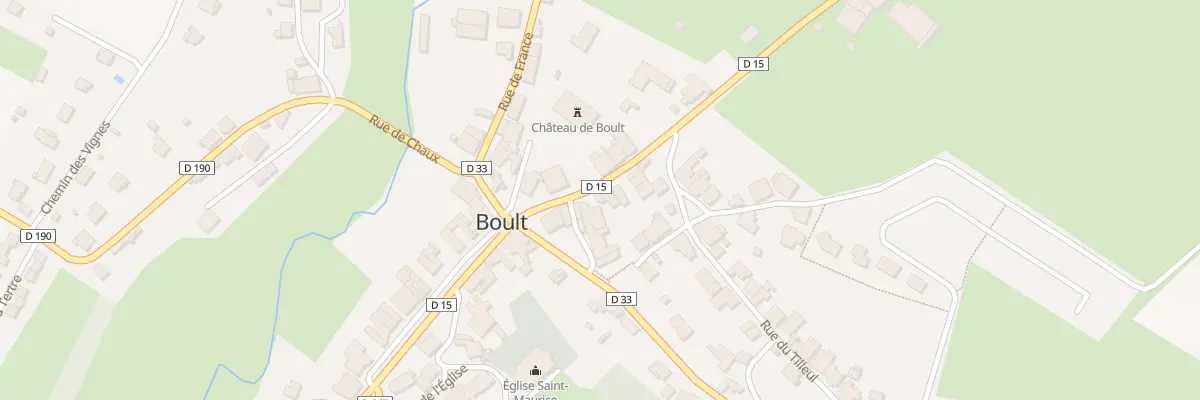 Plan du 7 Rue du Chateau à Boult