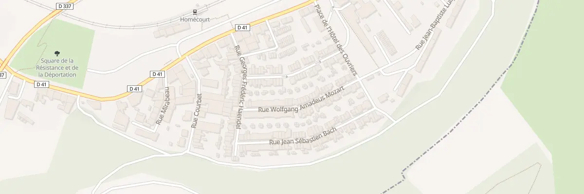 Plan du 67 Rue Wolfgang Amadeus Mozart à Homécourt