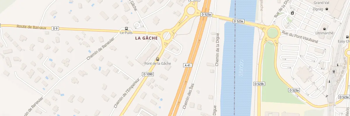 Plan du 39 Rte Départementale 1090 à Barraux
