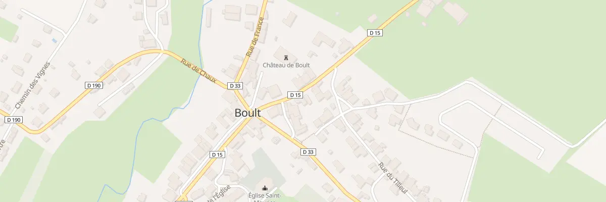 Plan du 9 Rue du Chateau à Boult