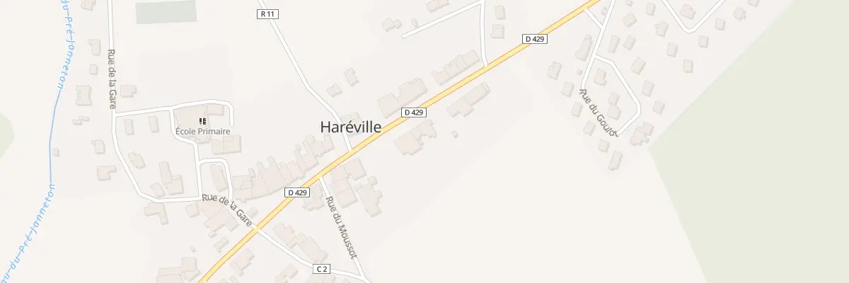 Plan du 210 Rue de Mirecourt à Haréville