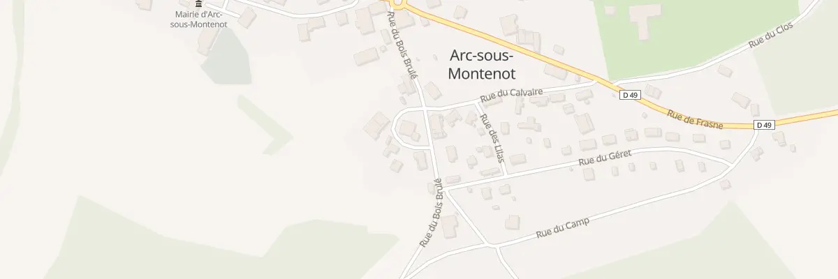 Plan du 18 Rue du Bois Brûlé à Arc-sous-Montenot