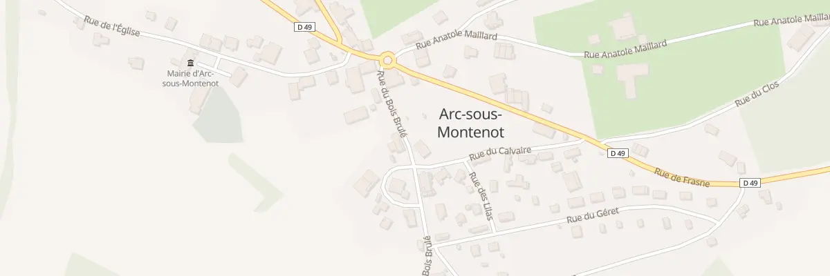 Plan du 5 Rue du Bois Brûlé à Arc-sous-Montenot