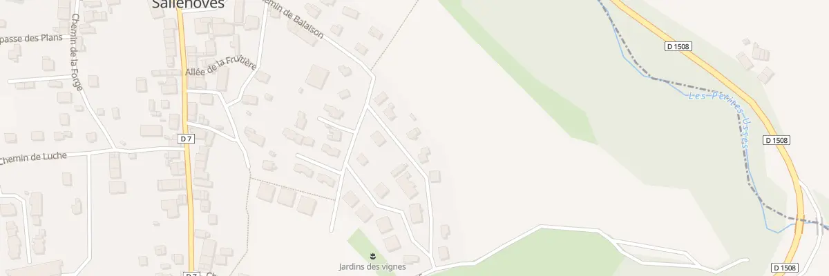 Plan du 293 Che de Balaison à Sallenôves