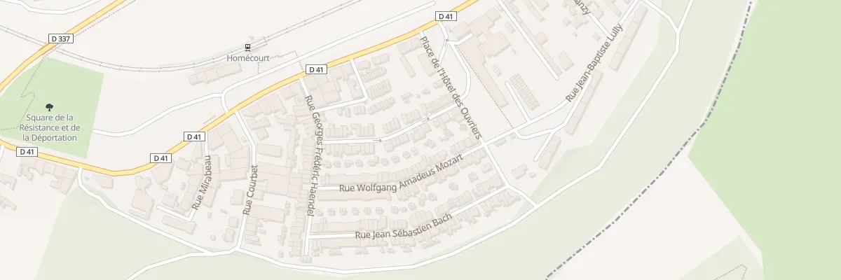 Plan du 13 Rue Jean Philippe Rameau à Homécourt