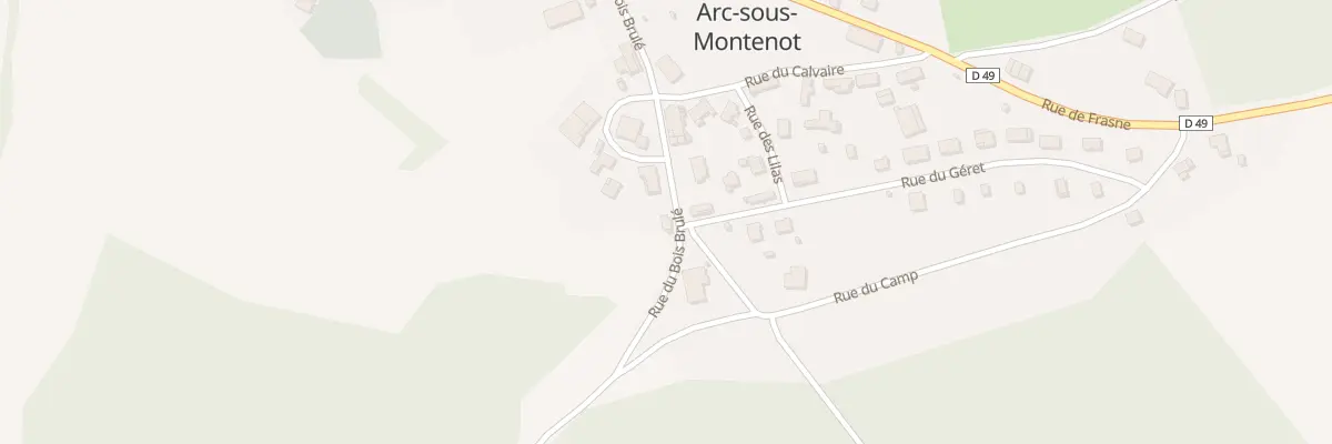 Plan du 24 Rue du Bois Brûlé à Arc-sous-Montenot