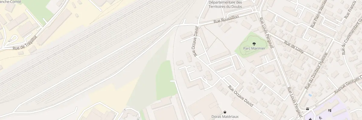 Plan du 23 Rue Octave David à Besançon