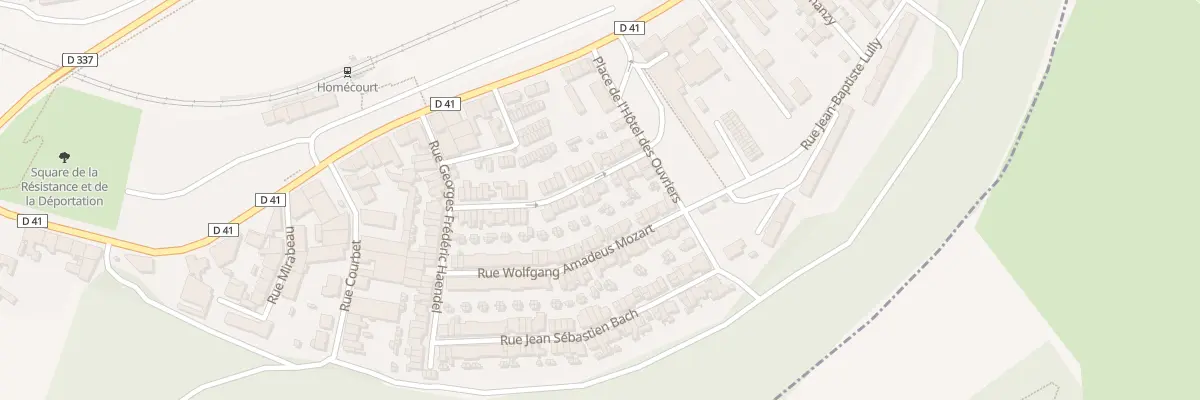 Plan du 11 Rue Jean Philippe Rameau à Homécourt