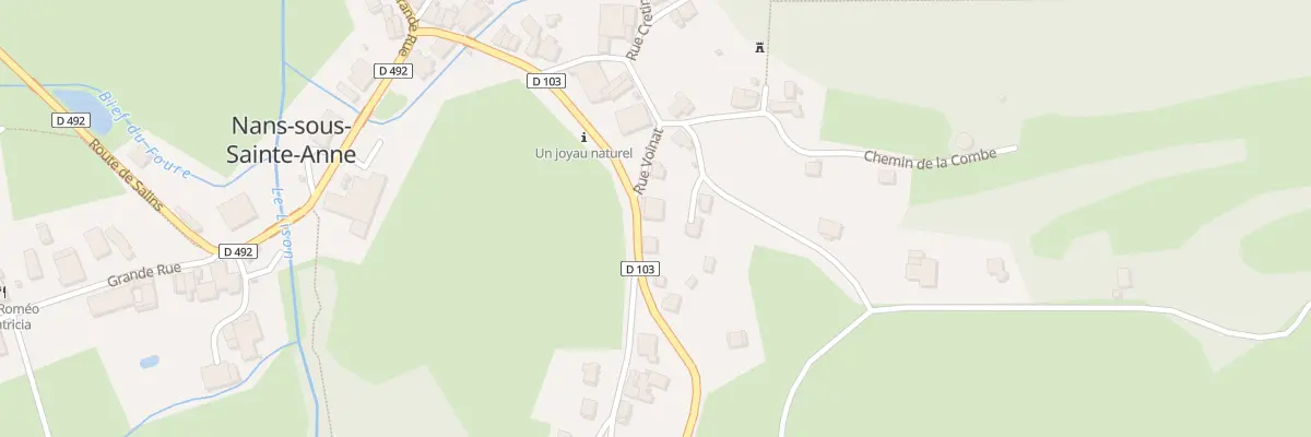 Plan du 3 Rue Voinat à Nans-sous-Sainte-Anne