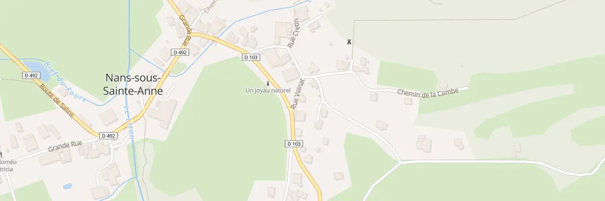 Plan du 1 Rue Voinat à Nans-sous-Sainte-Anne
