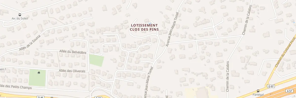 Plan du 3 Imp de la Sainte Baume à La Valette-du-Var