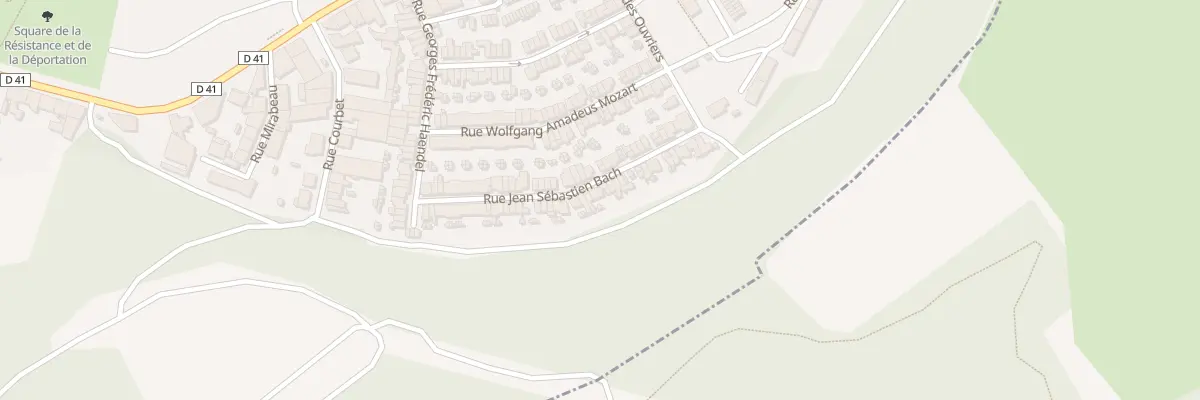 Plan du 129 Rue Jean Sébastien Bach à Homécourt
