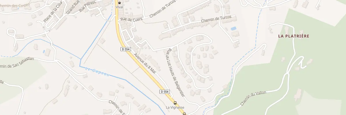 Plan du 12 Rue du Lot Hauts de Belgentier à Belgentier