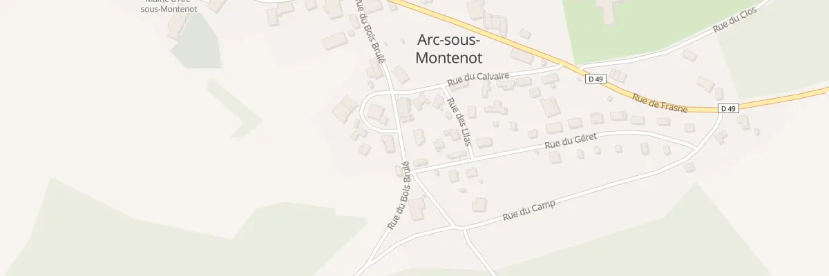 Plan du 11 Rue du Bois Brûlé à Arc-sous-Montenot