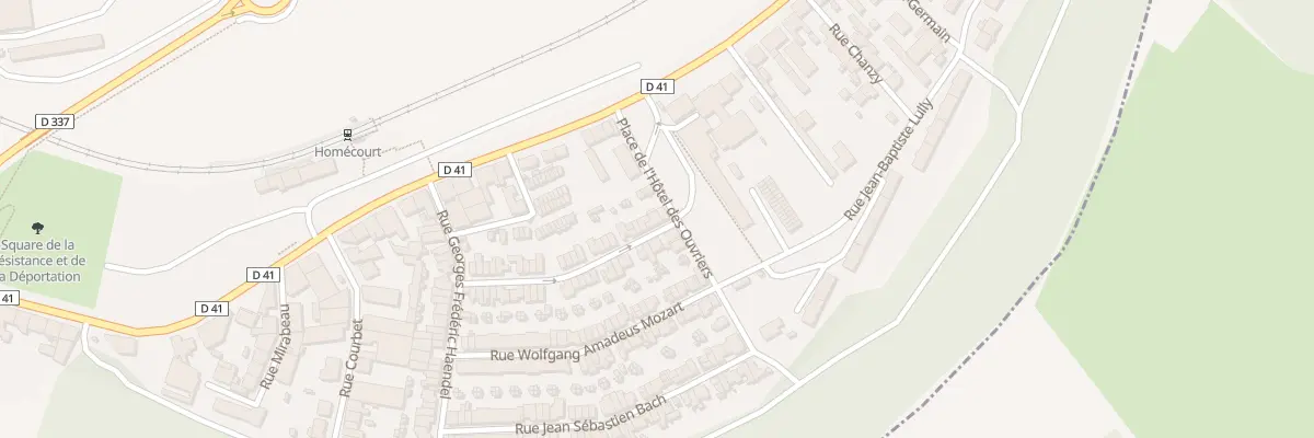 Plan du 4 Rue Jean Philippe Rameau à Homécourt