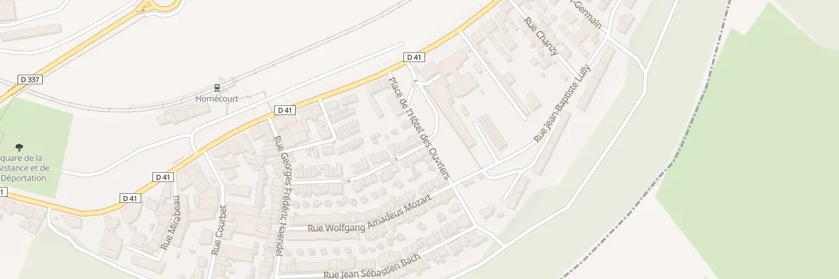 Plan du 2 Rue Jean Philippe Rameau à Homécourt