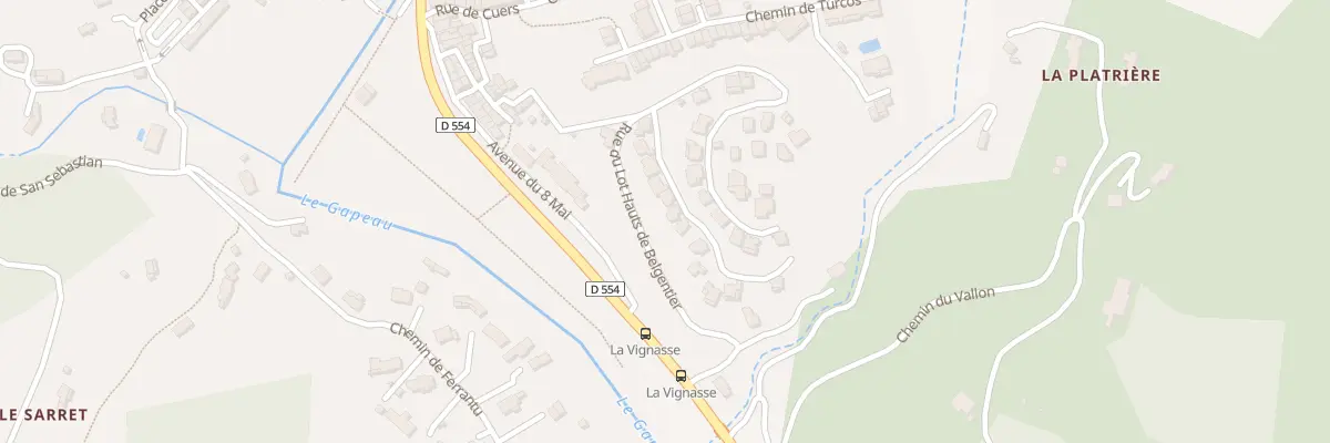 Plan du 8 Rue du Lot Hauts de Belgentier à Belgentier