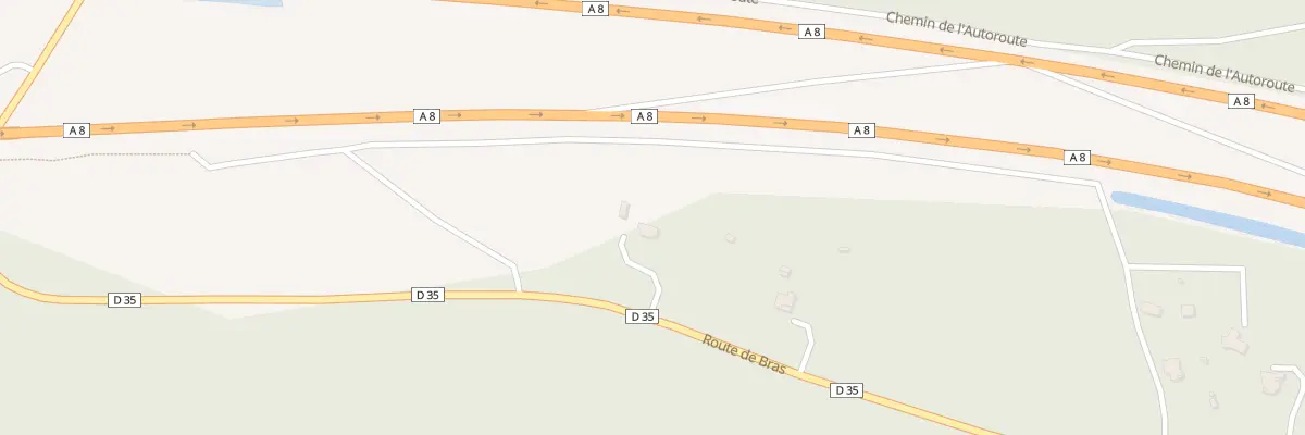 Plan du 2400 Che de Bras à Brignoles