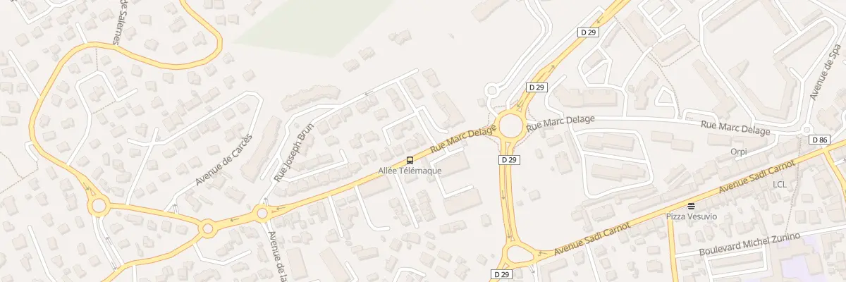 Plan du 25 Rue Joseph Brun à La Garde