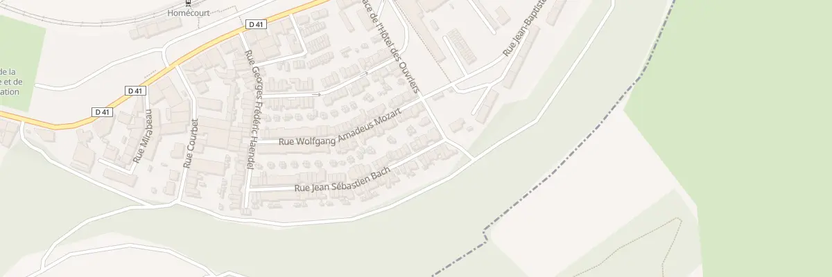 Plan du 114 Rue Jean Sébastien Bach à Homécourt