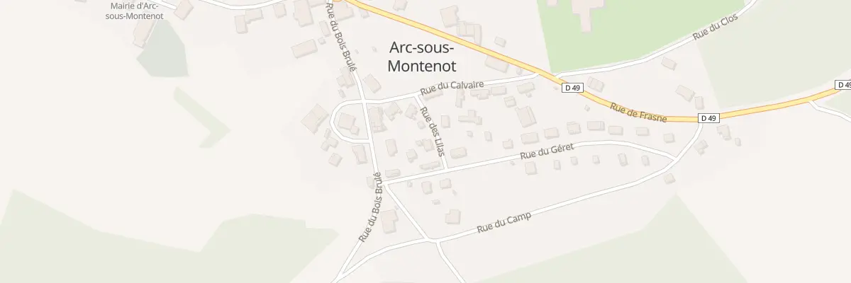 Plan du 4 Rue des Lilas à Arc-sous-Montenot
