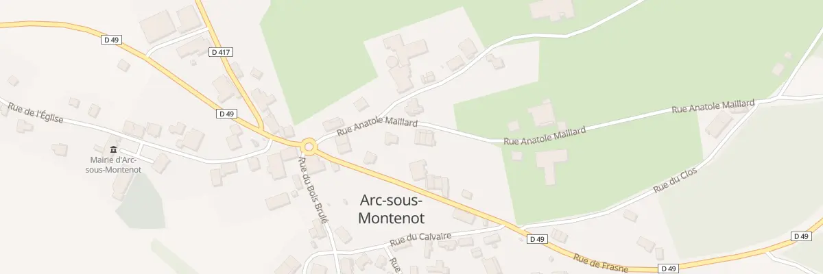 Plan du 10 Rue Anatole Maillard à Arc-sous-Montenot