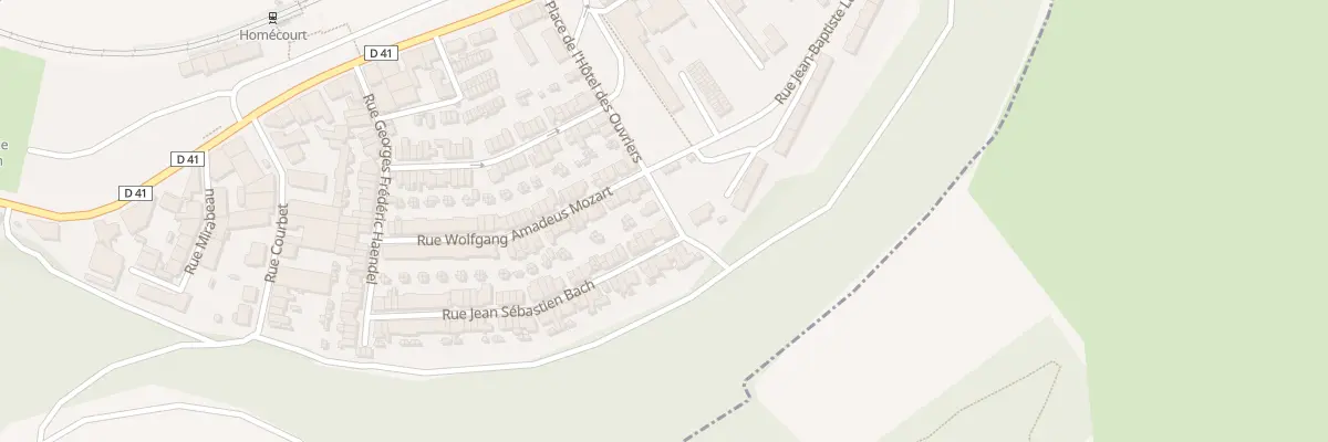 Plan du 108 Rue Jean Sébastien Bach à Homécourt
