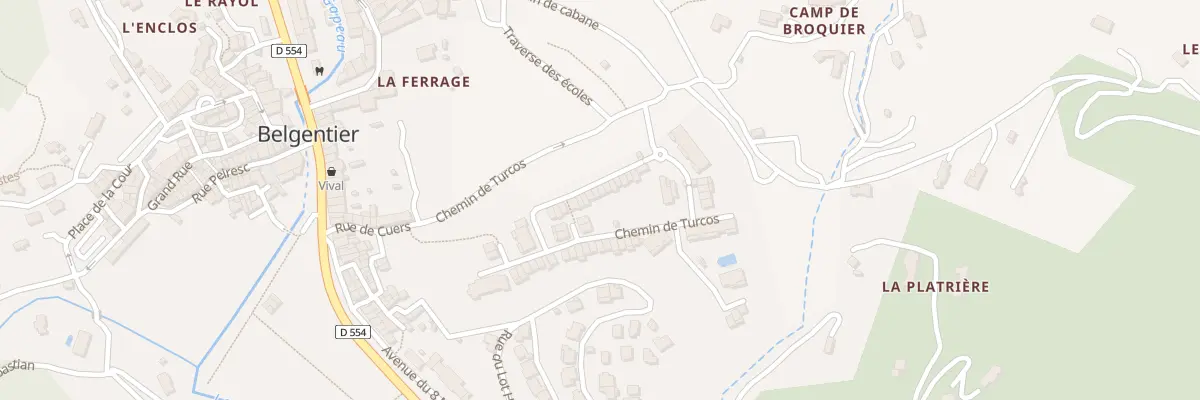 Plan du 44 Che de Turcos à Belgentier