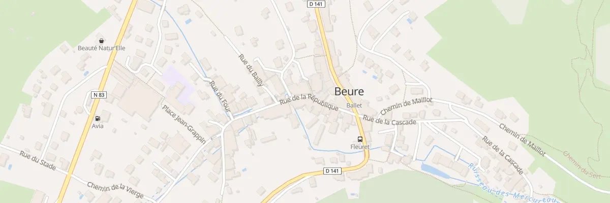 Plan du 16 Rue de la République à Beure