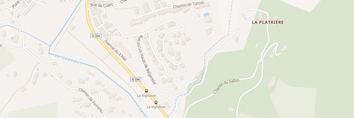 Plan du 36 Rue du Lot Hauts de Belgentier à Belgentier