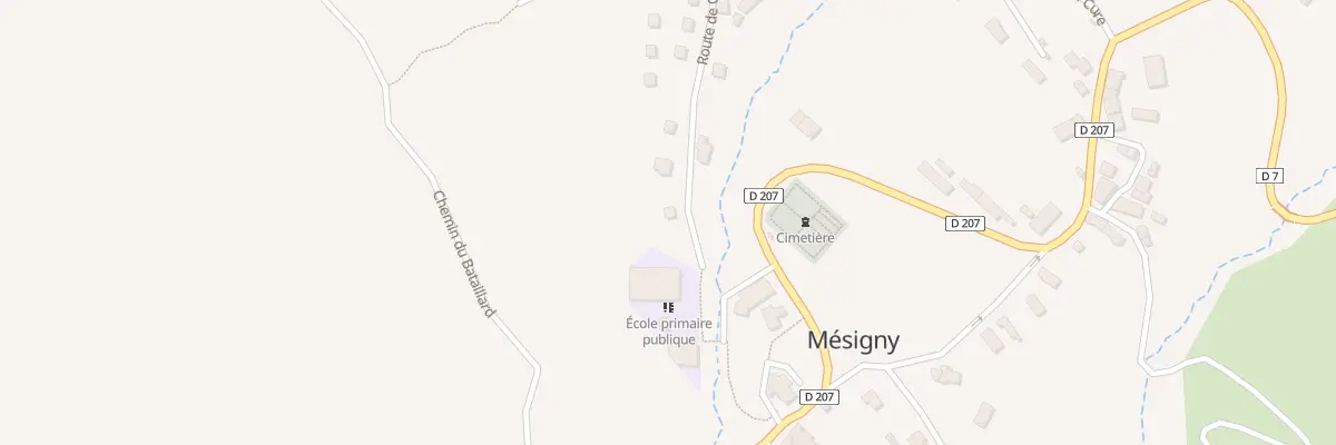 Plan du 340 Rte de Grésy à Mésigny