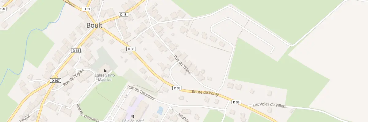 Plan du 16 Rue du Tilleul à Boult