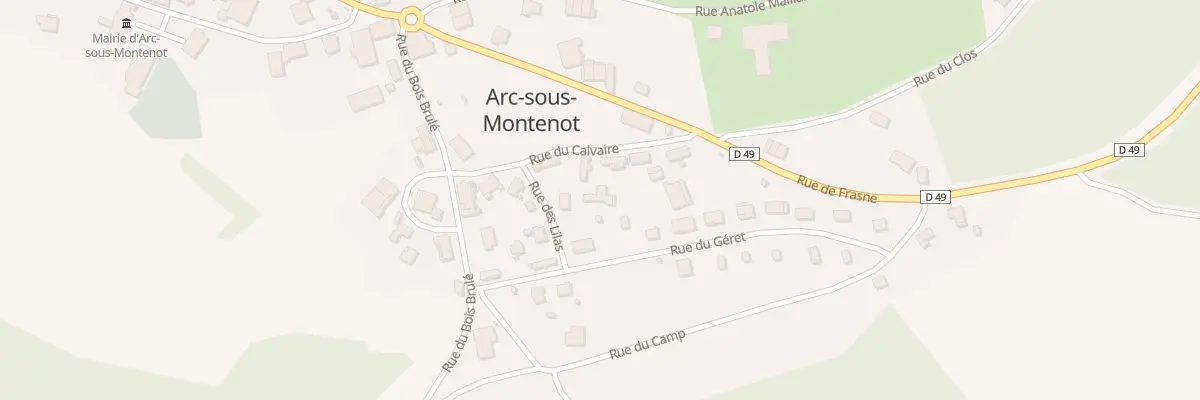 Plan du 8 Rue du Calvaire à Arc-sous-Montenot